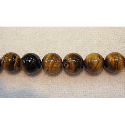 Round Tiger Eye Beads Strands X-Z0RQT011-1