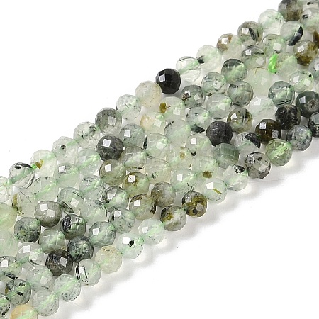 Natural Prehnite Beads Strands G-G139-A17-03-1