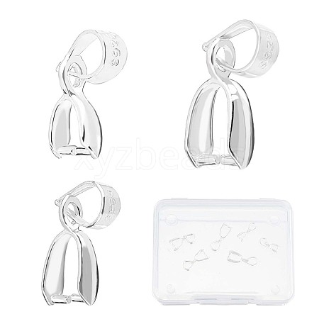 SUNNYCLUE 6Pcs 3 Style 925 Sterling Silver Pendant Bails STER-SC0001-17-1