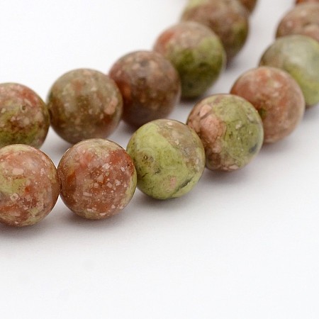 Natural Gemstone Round Bead Strands G-J302-07-4mm-1