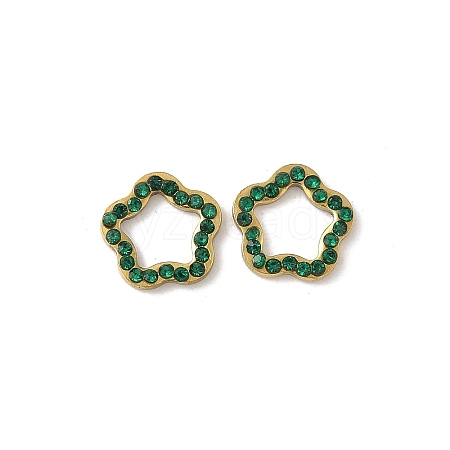304 Stainless Steel Rhinestone Cabochons STAS-A057-04G-A01-1
