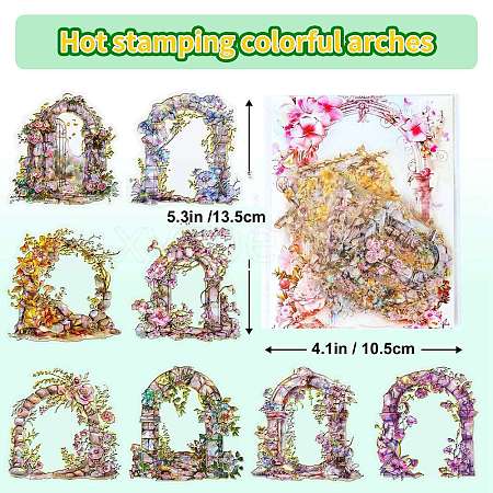 30Pcs Arch Theme PET Stickers PW-WG8FA02-01-1