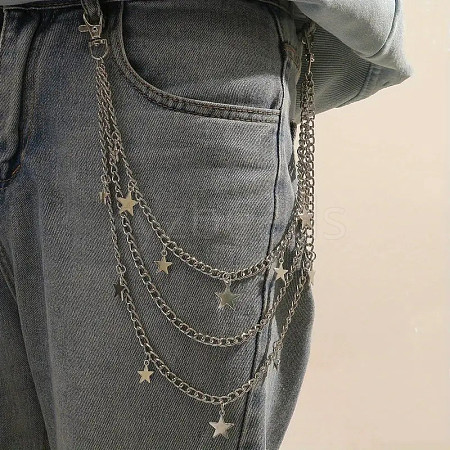 Iron 3 Layer Tassel Trousers Chains WG053FD-01-1