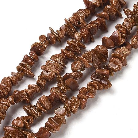 Synthetic Goldstone Chip Beads Strands G-D093-A02-1