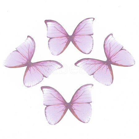 Two Tone Polyester Fabric Wings Crafts Decoration FIND-S322-012C-05-1