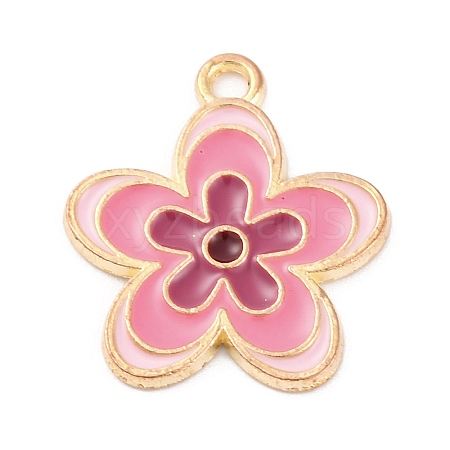 Alloy Enamel Pendants ENAM-Q001-04G-01-1