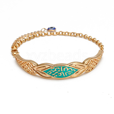 Brass Link and Charm Bracelets PW-WG8A7D3-05-1