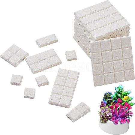 CHGCRAFT 12Pcs Ceramic Coral Frag Tiles FIND-CA0004-99-1