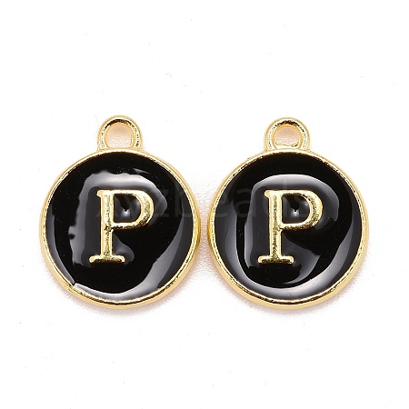 Golden Plated Alloy Charms ENAM-S118-02P-1