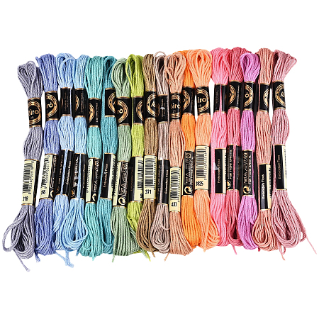 6-Ply Polyester Embroidery Floss OCOR-WH20074-01B-01-1