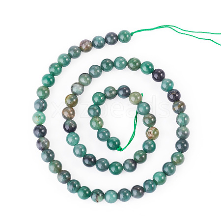 1Strand Natural African Jade Beads Strands G-TA0003-50C-1
