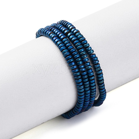 Electroplated Non-magnetic Hematite Beads Strands G-P571-A01-01E-1