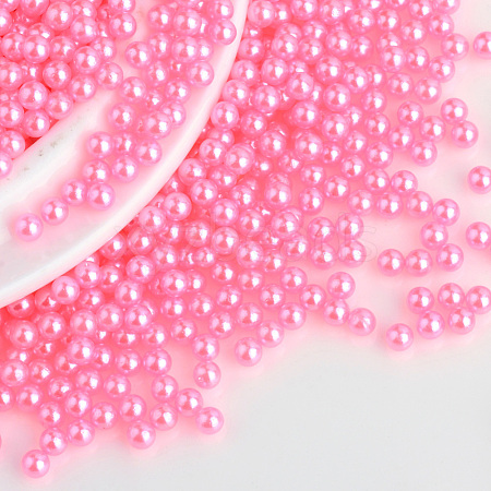 Imitation Pearl Acrylic Beads OACR-S011-4mm-Z6-1