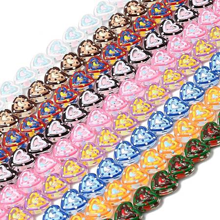 Glass Enamel Beads GLAA-Z021-01-1