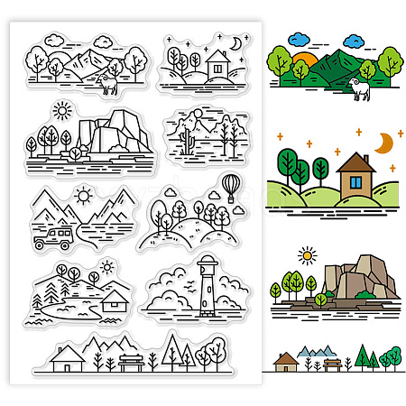 Custom PVC Plastic Clear Stamps DIY-WH0618-0160-1