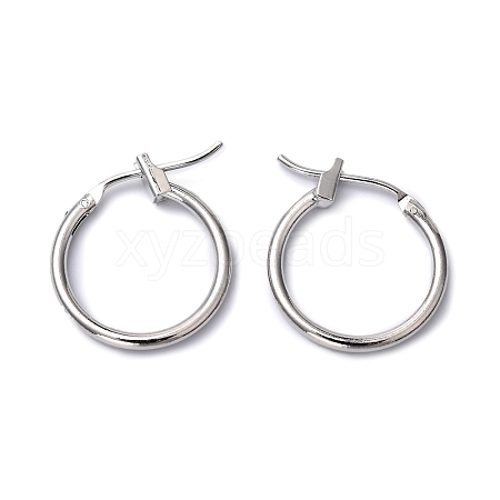 Brass Hoop Earrings X-EC262-NF-1