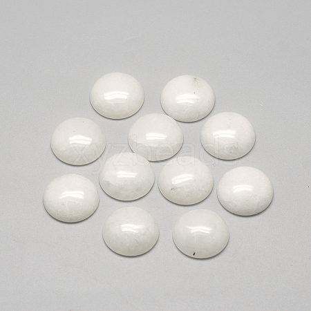 Natural White Jade Cabochons X-G-R416-10mm-11-1