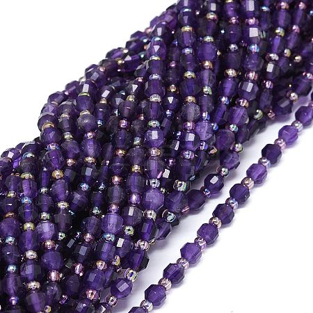 Natural Amethyst Beads Strands G-O201B-10-1