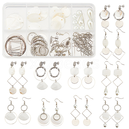 SUNNYCLUE DIY Geometry Drop Earring Making Kits DIY-SC0018-72-1