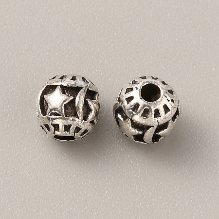 Tibetan Style Alloy Bead FIND-WH0034-46AS-10-1