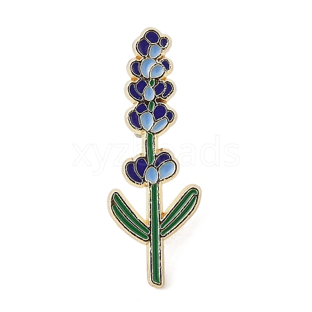 Cartoon Lavender Alloy Enamel Pins Brooches for Backpack Clothes JEWB-S028-10A-1