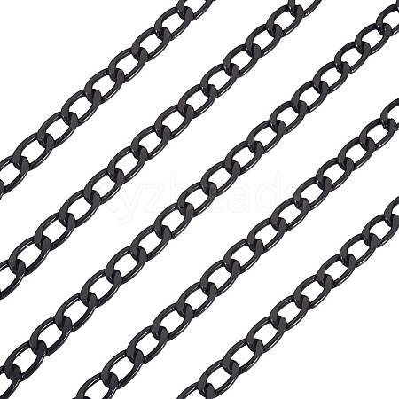 Oval Oxidation Aluminum Curb Chains CHA-TAC0004-01EB-1