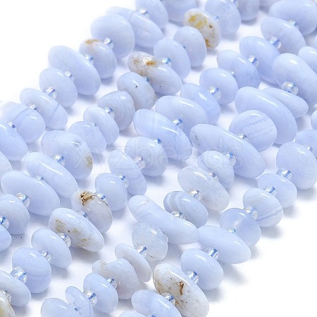 Natural Blue Lace Agate Beads Strands G-NH0016-J01-01-1