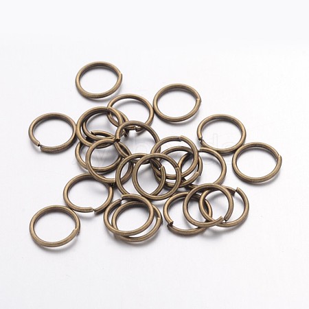 Open Jump Rings Brass Jump Rings JRC10MM-AB-1