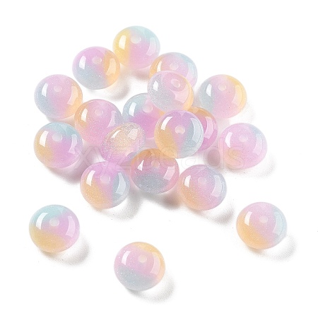 Two Tone Transparent Resin Beads RESI-S013-01E-1