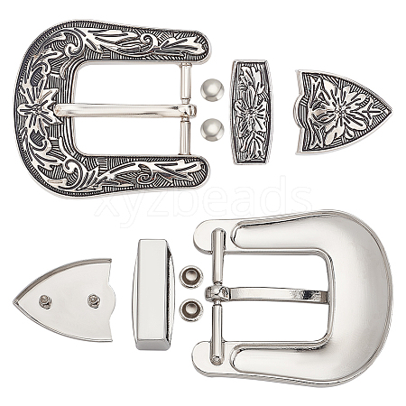 Belt Alloy Buckle Sets FIND-WH0111-299-1