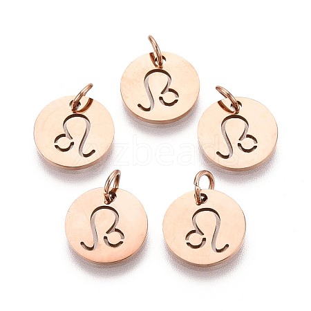 304 Stainless Steel Charms STAS-Q201-T445-5R-1