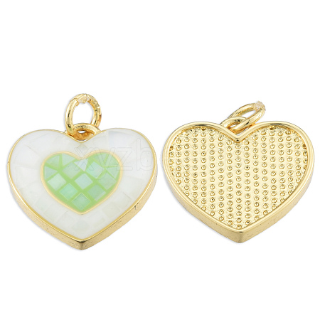 Brass Enamel Pendants KK-N227-97E-1