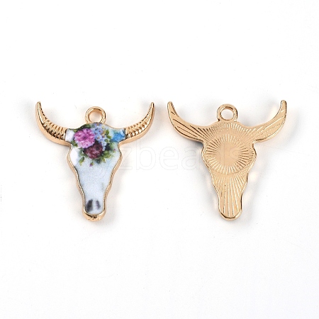 Zinc Alloy Enamel Pendants ENAM-CJC0004-26B-1