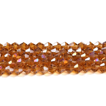 Transparent Electroplate Glass Beads Strands LS-EGLA-A039-T4mm-B28-1
