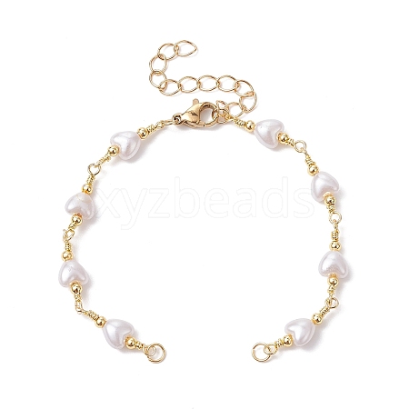 Handmade Brass Link Chain Bracelet Making AJEW-JB01150-22-1