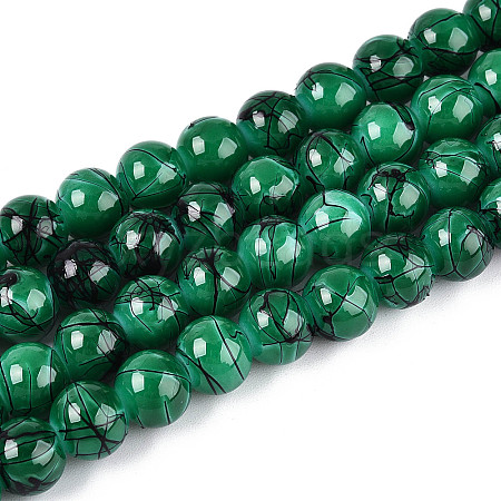 Drawbench Glass Bead Strands GLAD-S074-8mm-B74-1