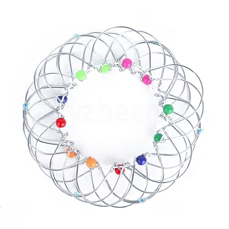 Metal Mandala Flower Basket Toy PW-WG99921-02-1