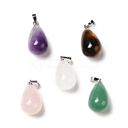 Natural Mixed Stone Pendants G-I332-05P-B-1