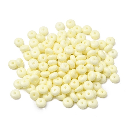 Baking Paint Opaque Glass Beads GLAA-A045-06I-1