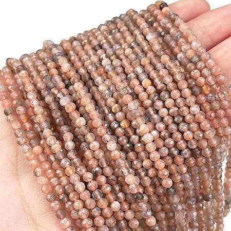 Natural Multi-Moonstone Beads Strands G-L597-C04-01-1