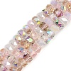 Electroplate Glass Beads Strands EGLA-B011-04A-02-1