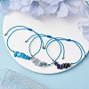 3Pcs 3 Styles Gemstone Braided Bead Bracelets BJEW-JB11146-01-2