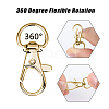 25Pcs Alloy Split Key Rings PALLOY-CJ0002-69-4