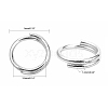 Stainless Steel Split Rings STAS-I326-01S-2