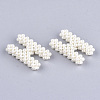 Handmade ABS Plastic Imitation Pearl Woven Beads FIND-T039-18-H-3