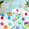24Pcs 12 Colors Chunky Resin Rhinestone Bubblegum Ball Beads RESI-SP0001-19-3