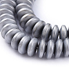 Electroplate Non-magnetic Synthetic Hematite Heishi Beads Strands G-M007-20C-3