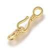 Brass Fold Over Clasps KK-H480-11G-2