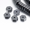 Non-magnetic Synthetic Hematite Beads Strands G-P341-39-6x2mm-1