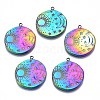 Ion Plating(IP) ainbow Color 304 Stainless Steel Pendants STAS-S119-098-1